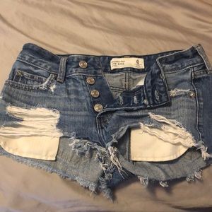 Abercrombie & Fitch low rise shorts size 0